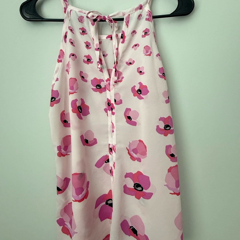 CAbi Floating Poppies Sleeveless Blouse - Picture 3 of 4